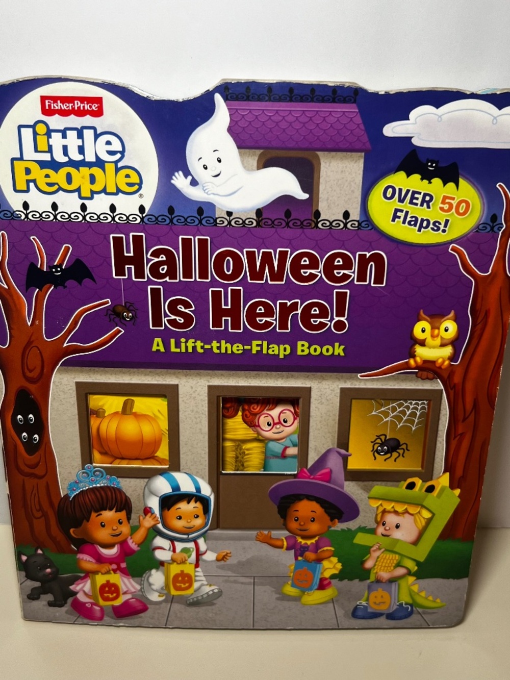 Fisher Price Little People Halloween Lift Flap Book Haunted House Princess Mia